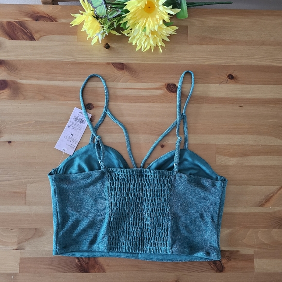 Wild Fable - Women's  Front Smocked-Back Cropped Bustier Tank Top - Size M - Picture 10 of 10